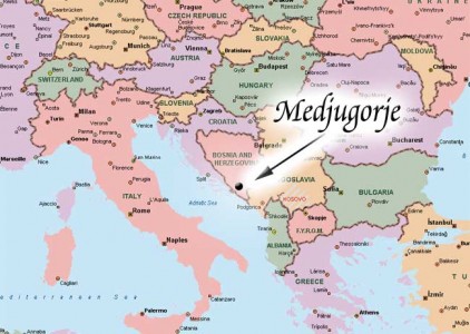 Medjugorje Mappa Viaggi Religiosi   Medjugorje Map 422x300 